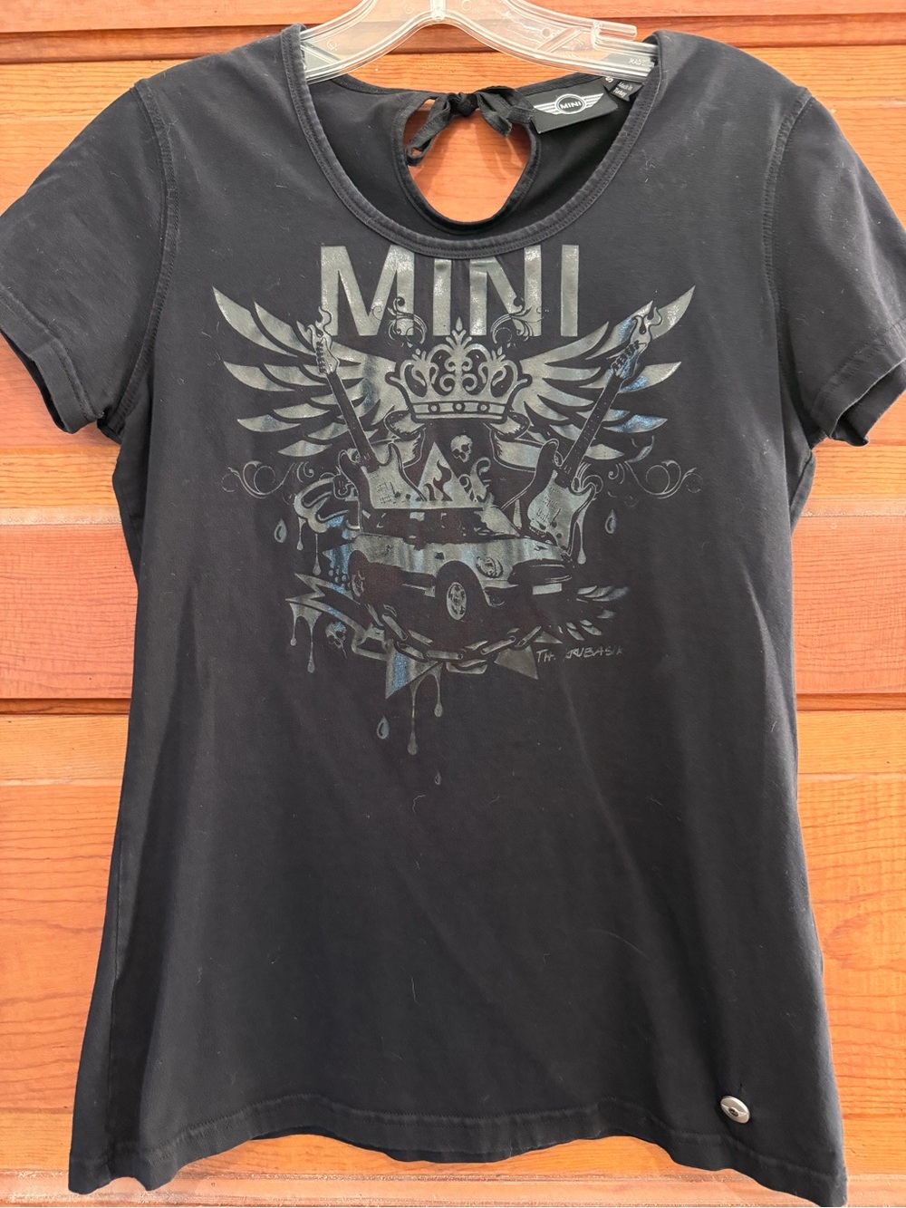 Mini Brand Black Graphic Short Sleeve Tee - women’s small